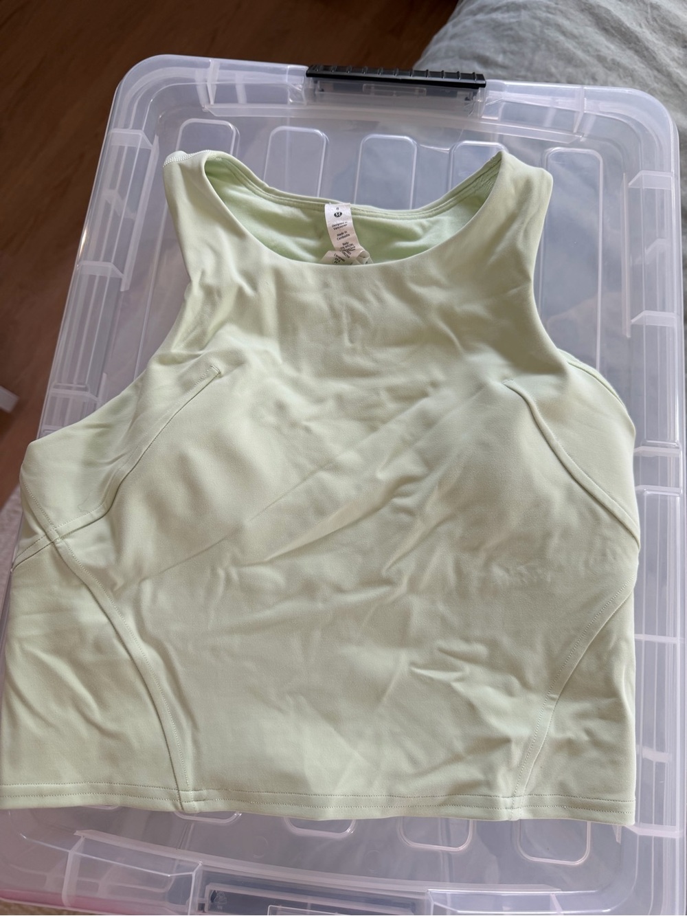 lululemon athletica Pale Green Scoop Neck Tank